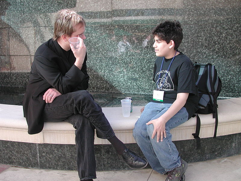 Lawrence Lessig and Aaron Swartz